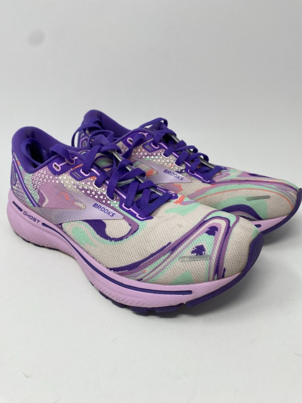 Brooks Ghost 14 B Unity Together Running Shoes Womens 8.5 Medium (B) Purple
